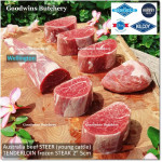 Beef Eye Fillet Mignon Has Dalam AGED TENDERLOIN "S" STEER (young cattle up to 2yo) Australia HARVEY CHILLED whole cuts +/- 2.3 kg/pc (price/kg) PREORDER 2-3 days notice